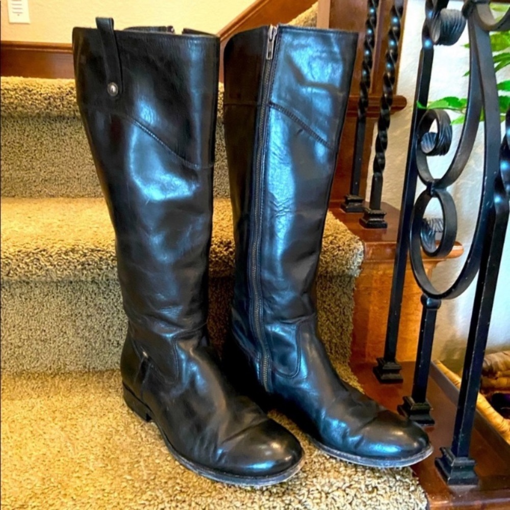 Frye Melissa Leather Knee High Tall Riding Boot